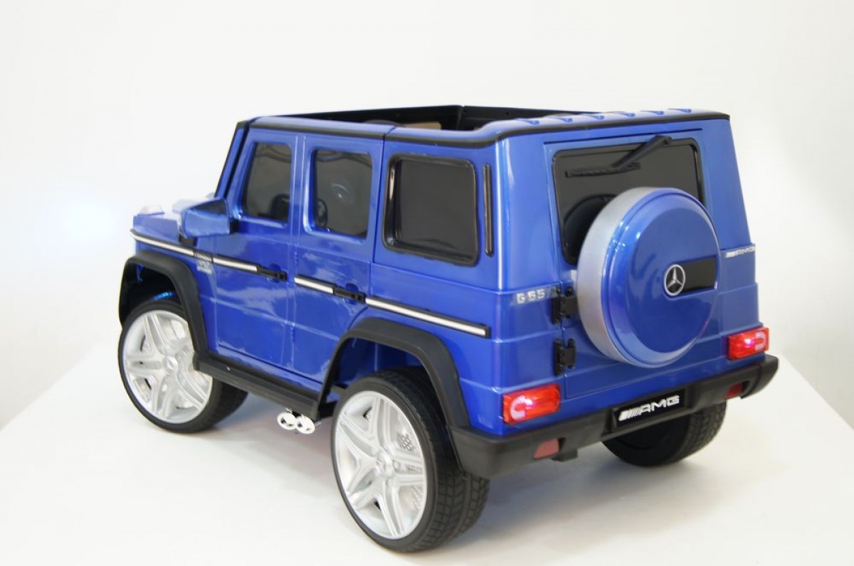 Электромобиль RiverToys Mercedes-Benz G65 AMG 4WD синий глянец