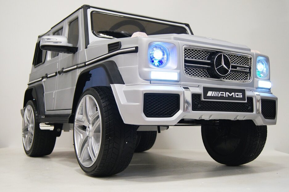 Электромобиль RiverToys Mercedes-Benz G65 AMG серый глянец