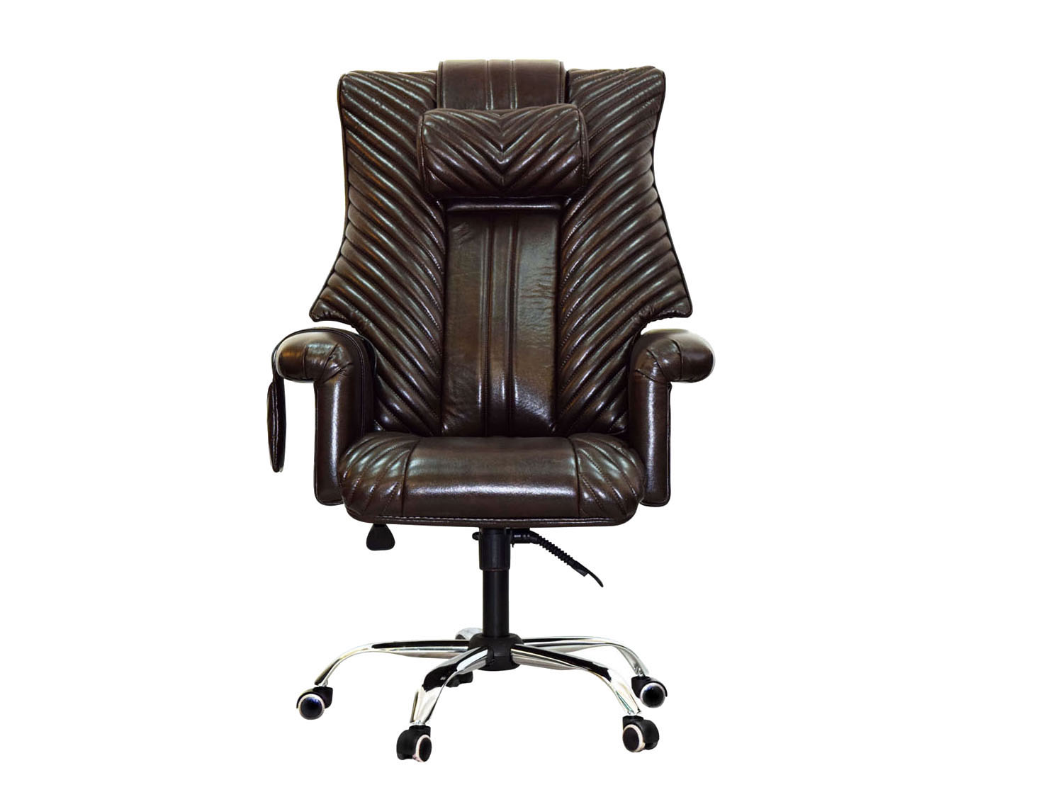 Офисное массажное кресло EGO President EG1005 шоколадный