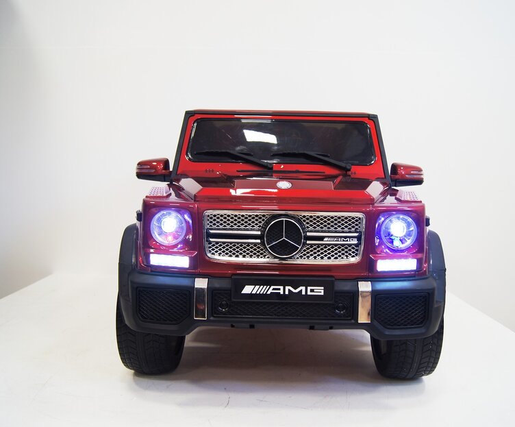 Электромобиль RiverToys Mercedes-Benz G65 AMG вишневый глянец