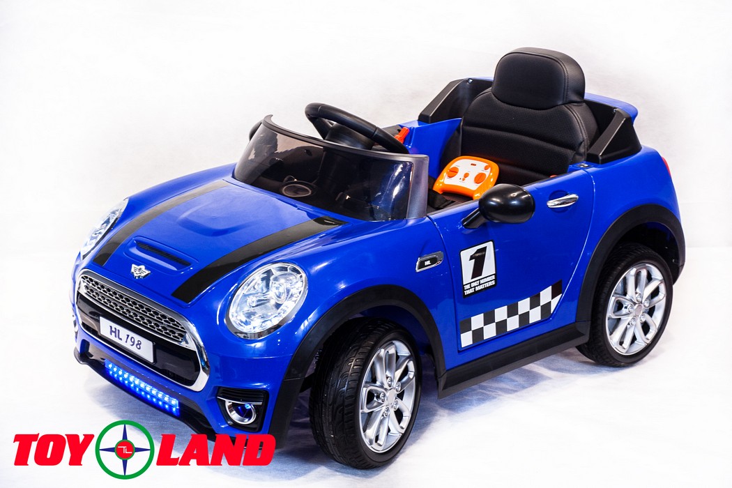 Электромобиль ToyLand Mini Cooper HL 198 синий