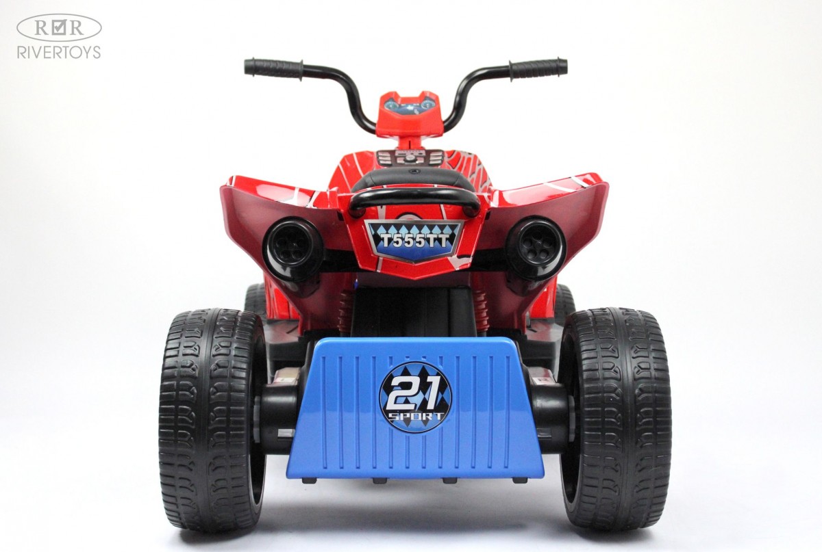 Квадроцикл RiverToys T555TT красный паук