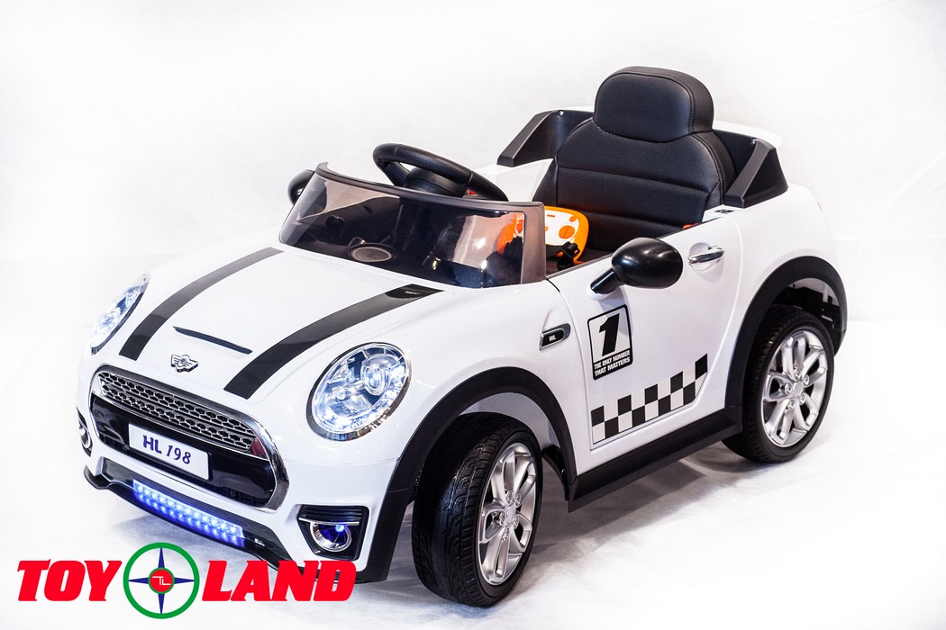 Электромобиль ToyLand Mini Cooper HL 198 белый