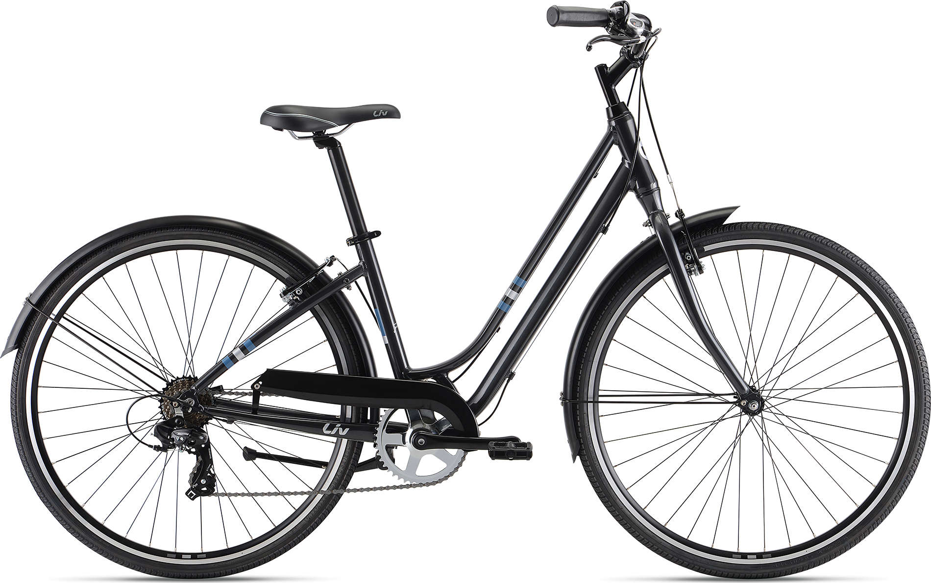 Велосипед Liv Flourish 3 (20210) черный металлик (рама: M, S)