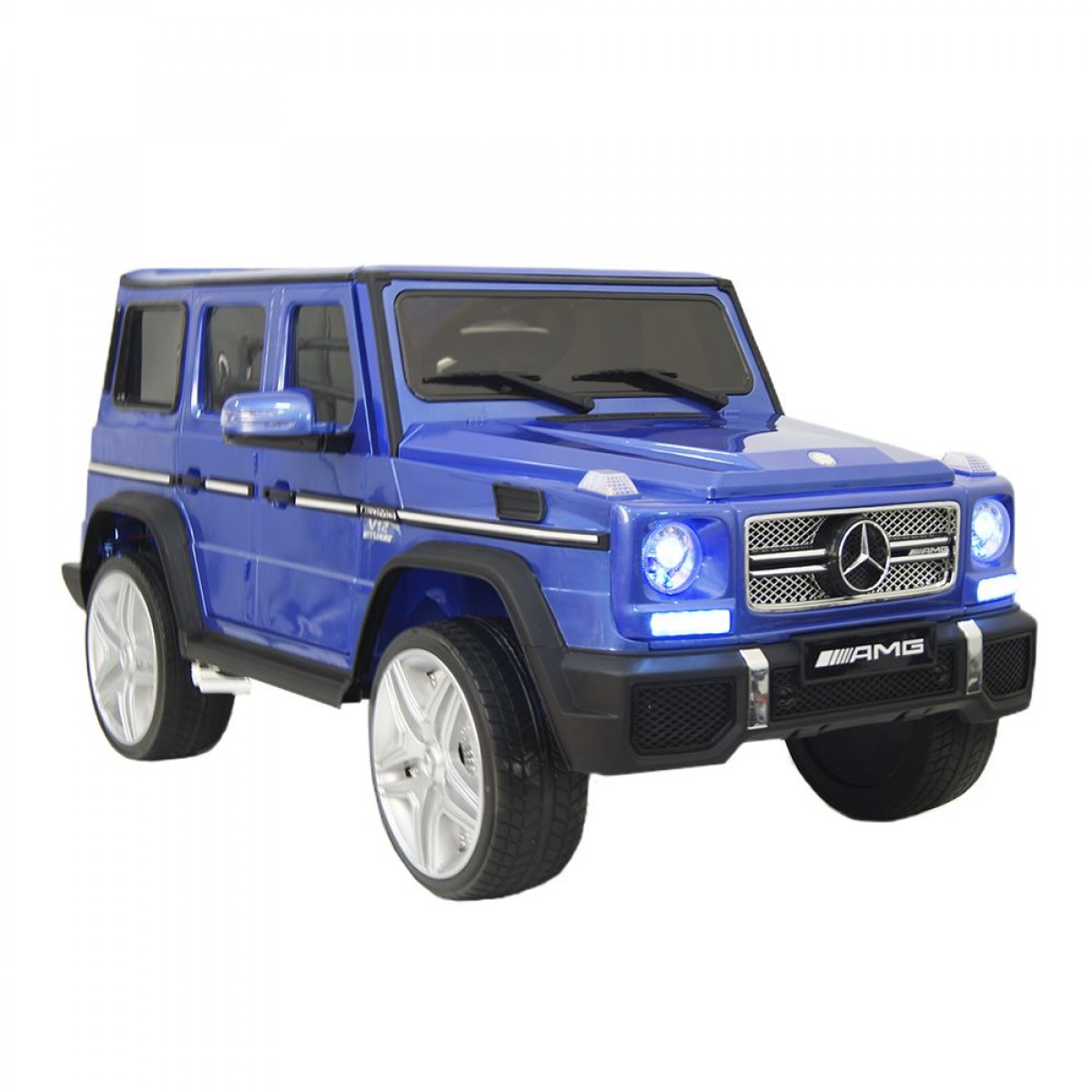 Электромобиль RiverToys Mercedes-Benz G65 AMG 4WD синий глянец