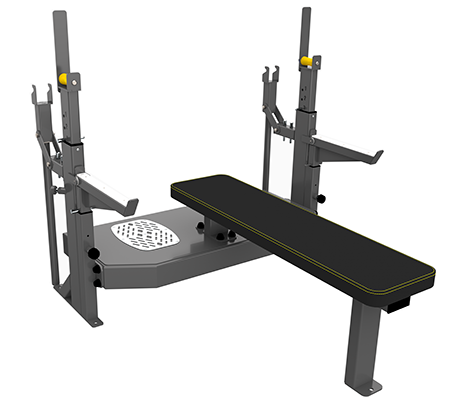

Скамья-стойка домкратная для жима лежа со страховочными упорами DHZ Olimpic Bench A3146 RUS, Olimpic Bench A3146 RUS