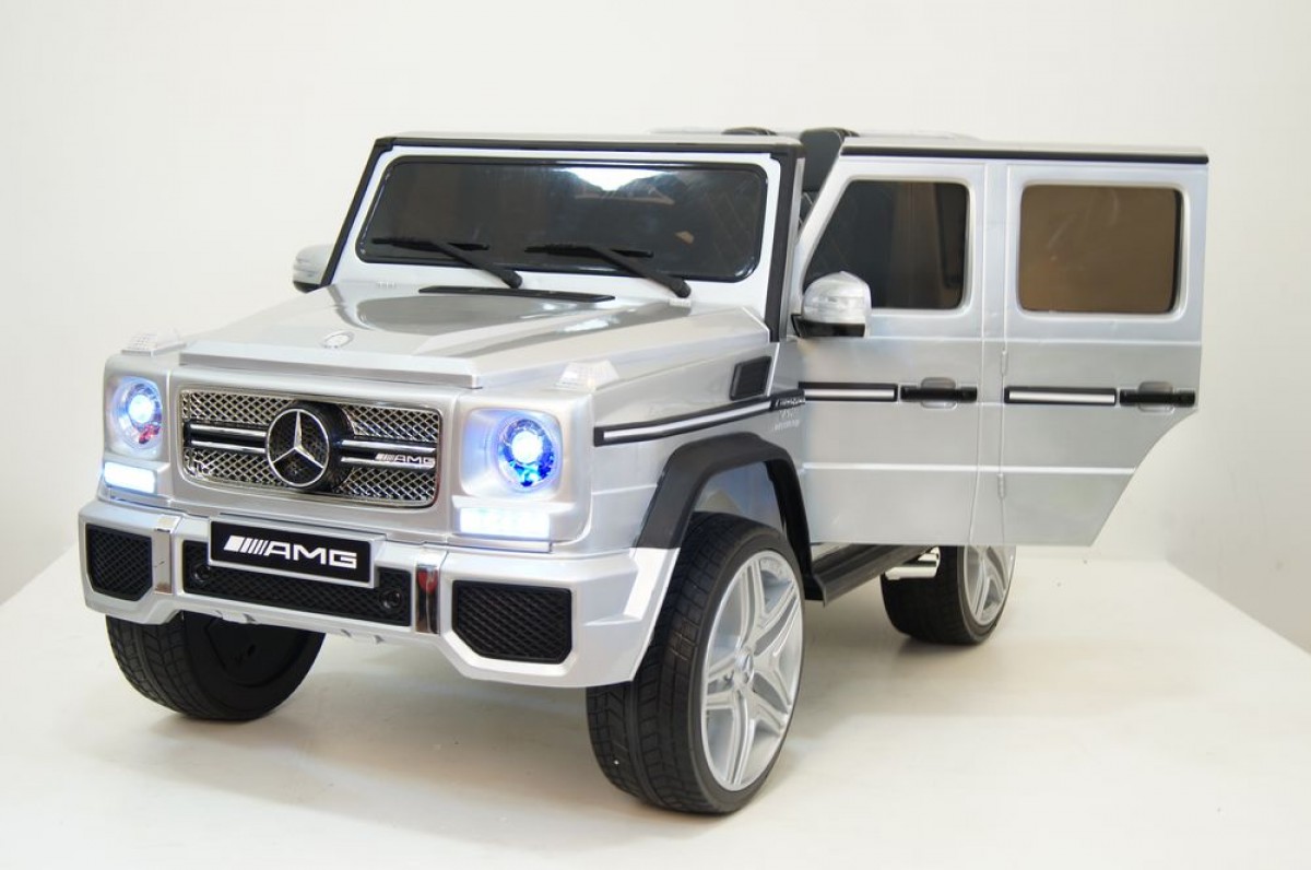 Электромобиль RiverToys Mercedes-Benz G65 AMG 4WD серый глянец