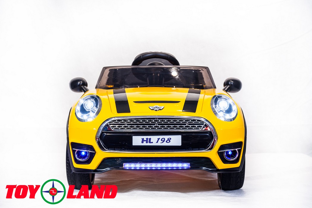 Электромобиль ToyLand Mini Cooper HL 198 желтый