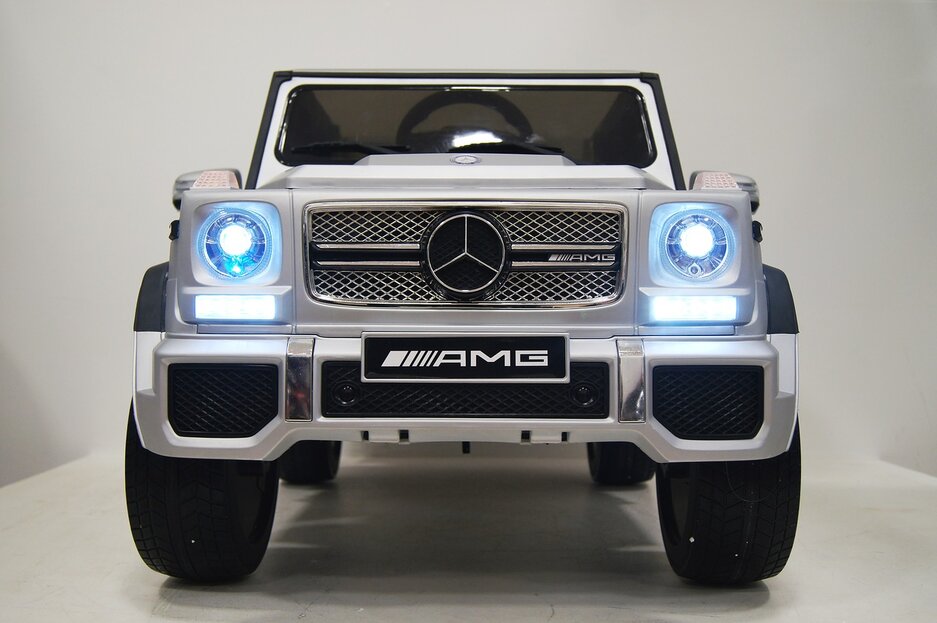 Электромобиль RiverToys Mercedes-Benz G65 AMG серый глянец