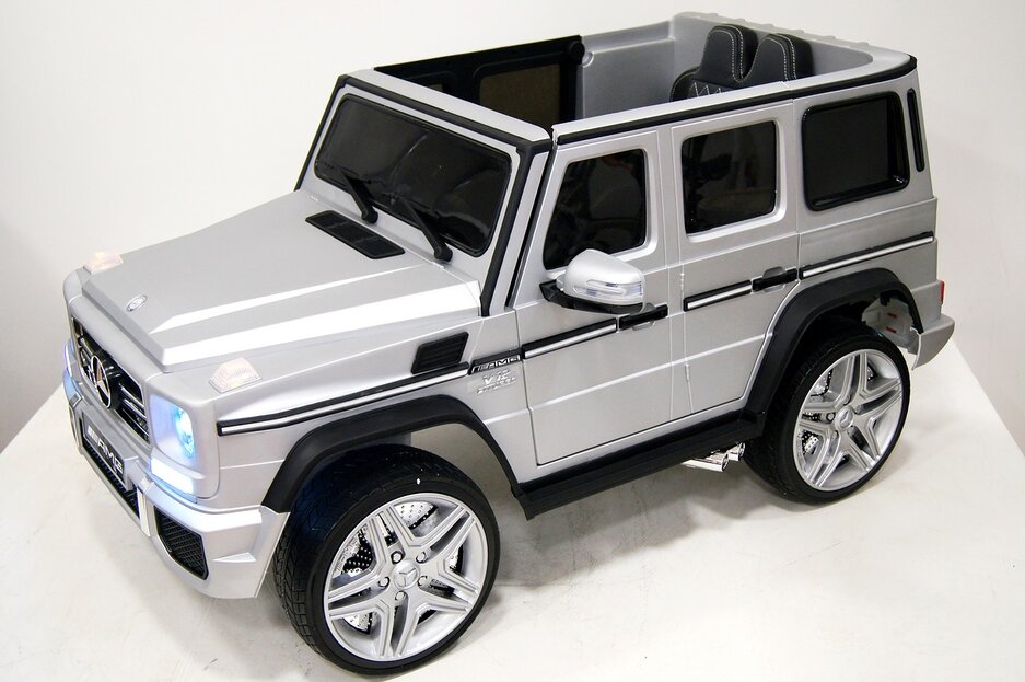 Электромобиль RiverToys Mercedes-Benz G65 AMG серый глянец