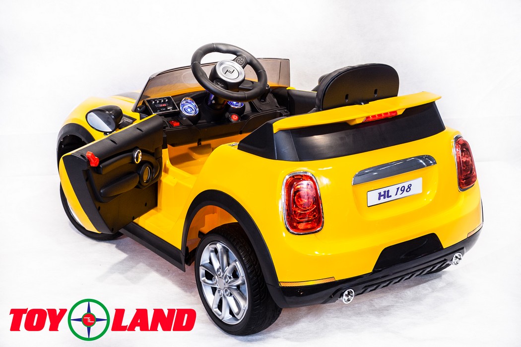 Электромобиль ToyLand Mini Cooper HL 198 желтый