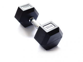

Гантель Original FitTools 10 кг гексагональная, 10 кг гексагональная
