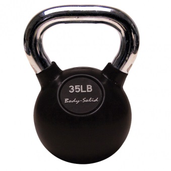 

Гиря Body Solid 16 кг (35lb) с хромированной ручкой, 16 кг (35lb) с хромированной ручкой