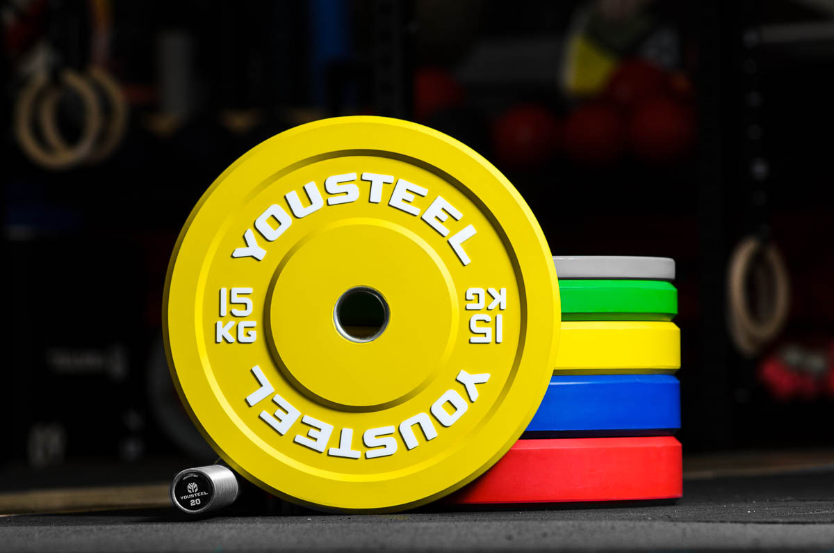 

Диски для штанги каучуковые Yousteel желтый 15 кг, желтый 15 кг