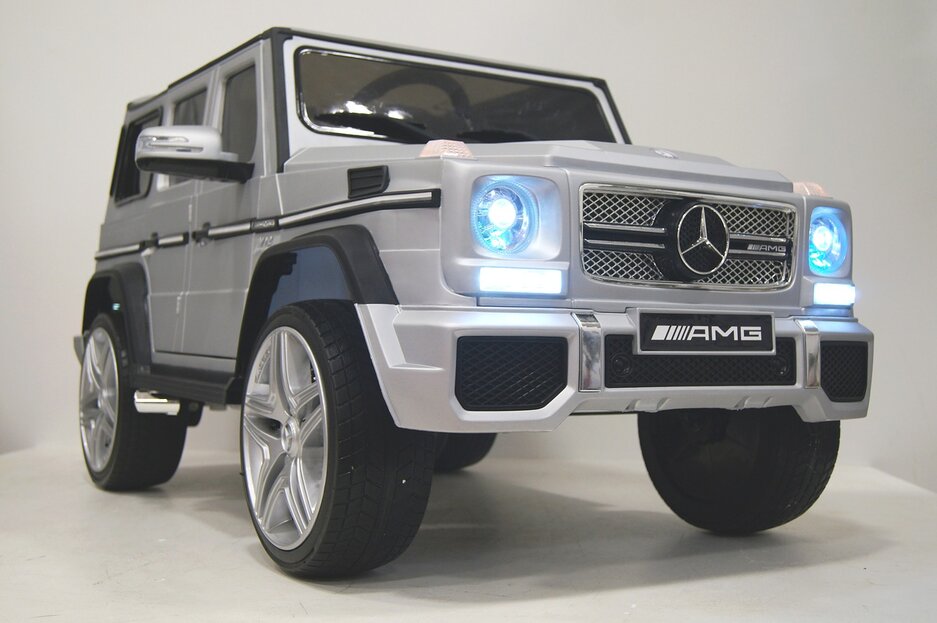 Электромобиль RiverToys Mercedes-Benz G65 AMG серый глянец