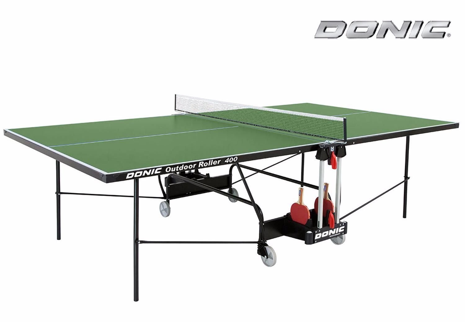 

Теннисный стол Donic Outdoor Roller 400 зеленый с сеткой, Outdoor Roller 400 зеленый с сеткой