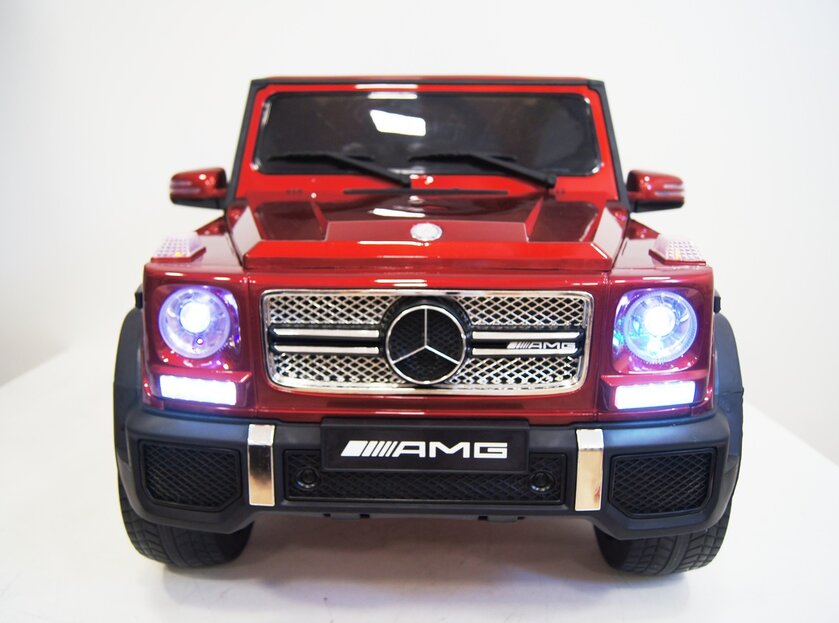 Электромобиль RiverToys Mercedes-Benz G65 AMG вишневый глянец