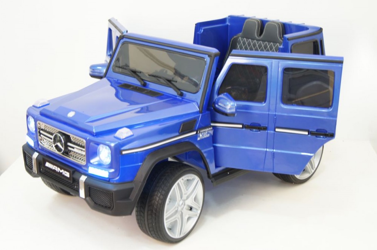 Электромобиль RiverToys Mercedes-Benz G65 AMG синий глянец