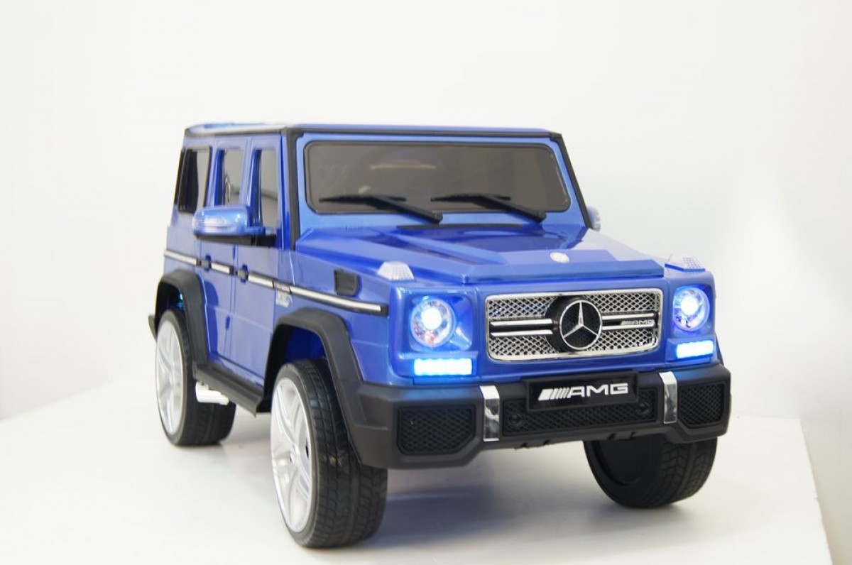 Электромобиль RiverToys Mercedes-Benz G65 AMG синий глянец