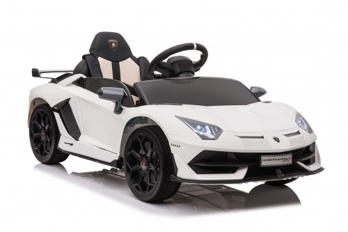 Детский электромобиль RiverToys Lamborghini Aventador SVJ (A333MP) белый