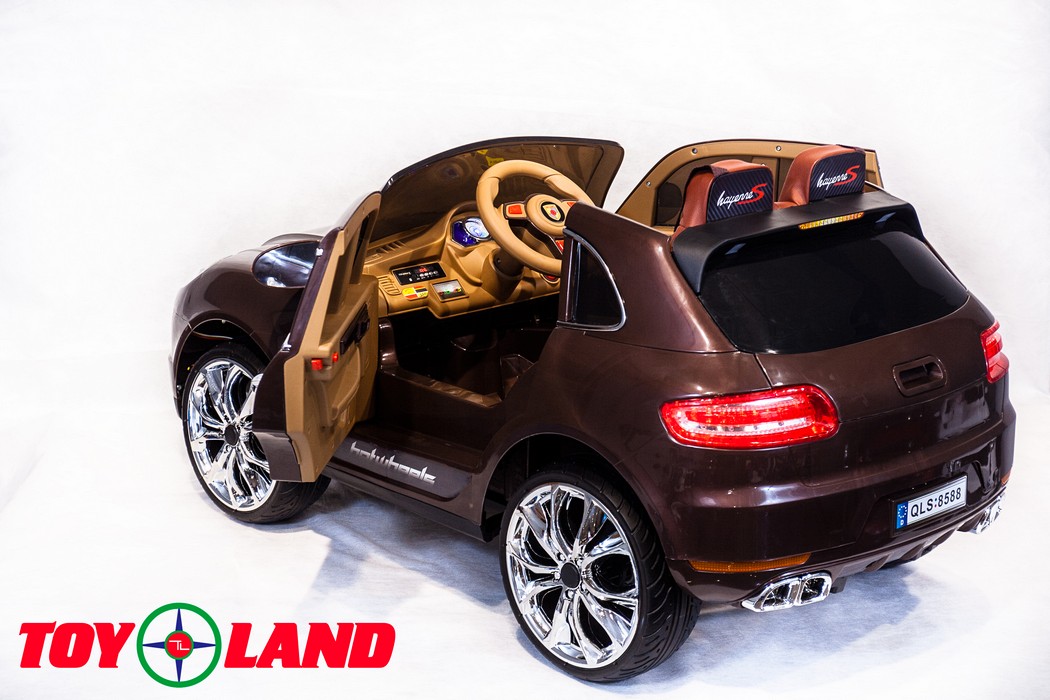 Электромобиль ToyLand Porsche Macan QLS 8588 коричневый