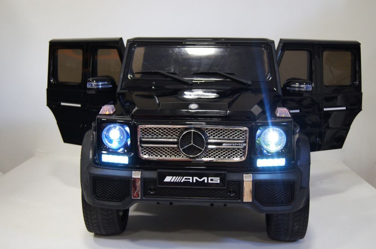 Электромобиль RiverToys Mercedes-Benz G65 AMG черный глянец