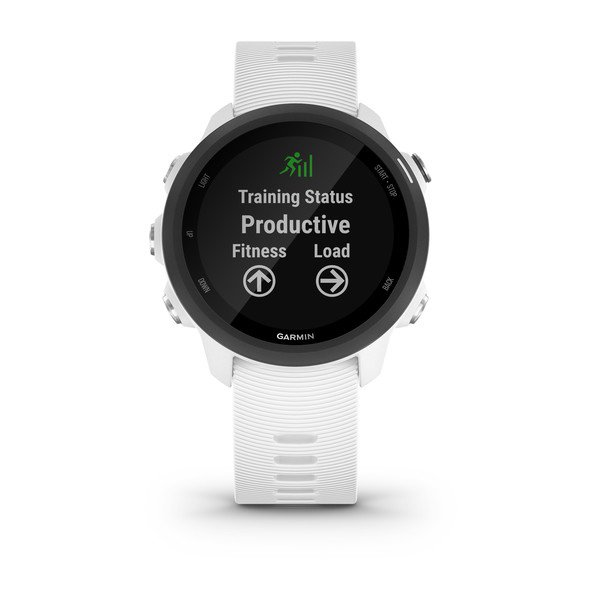 Смарт-часы с GPS Garmin FORERUNNER 245 Music белый с белым ремешком