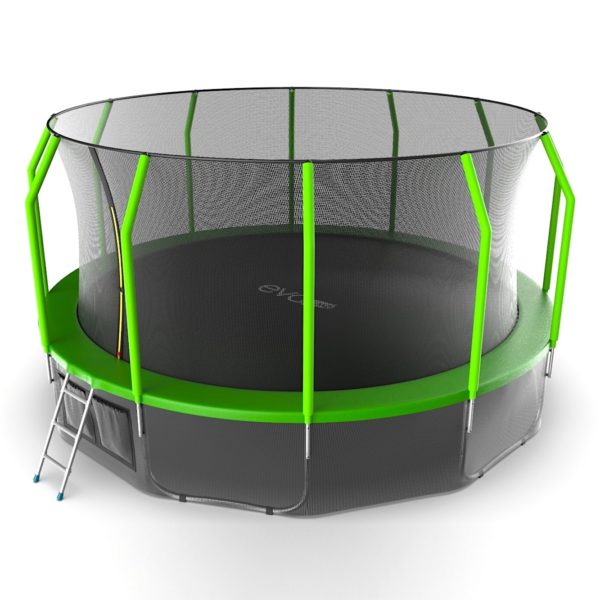 

Батут с внутренней сеткой и лестницей EVO JUMP Cosmo 16ft (Green)+ нижняя сеть, Cosmo 16ft (Green)+ нижняя сеть