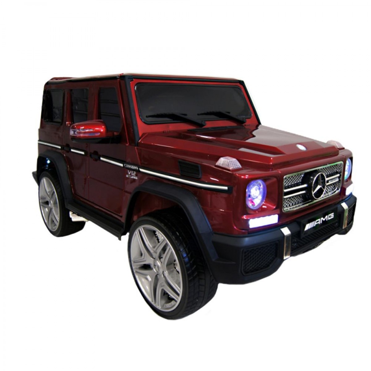 Электромобиль RiverToys Mercedes-Benz G65 AMG 4WD вишневый глянец