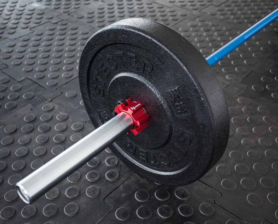 Цветной гриф для функционального тренинга STECTER 20 кг (тренировочный, цвет - синий/хром)