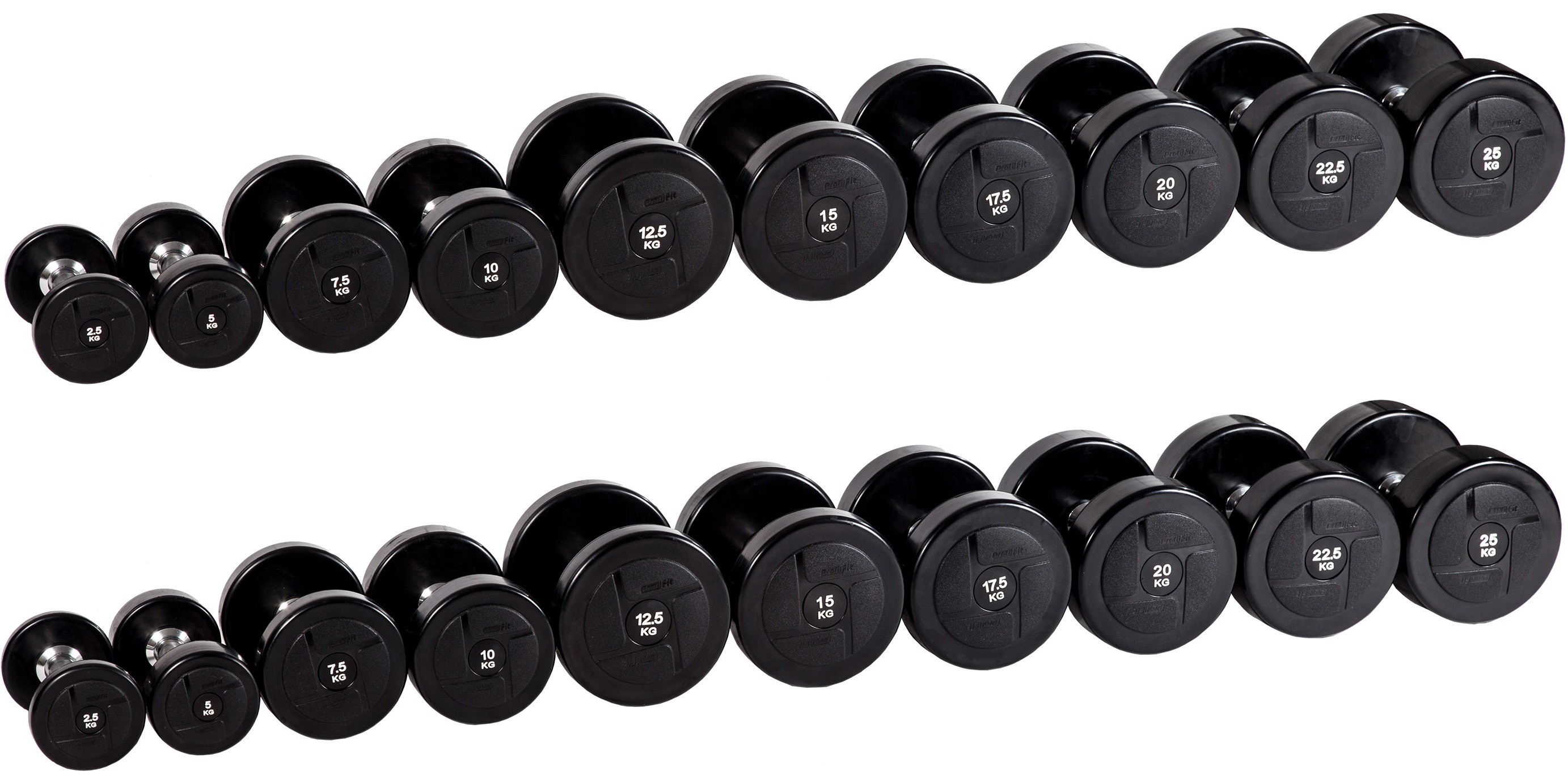 

Гантельный ряд PROFI-FIT POWER 2,5 кг - 25 кг (10 пар), шаг 2,5 кг, POWER 2,5 кг - 25 кг (10 пар), шаг 2,5 кг