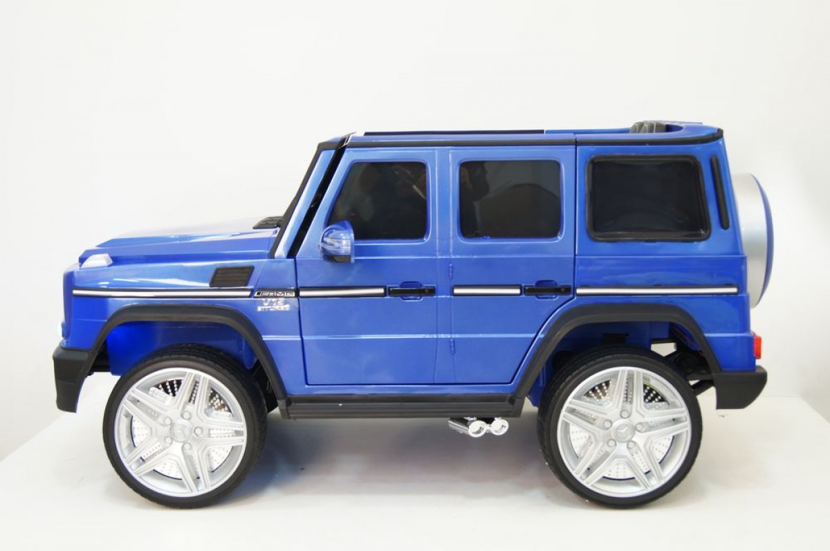 Электромобиль RiverToys Mercedes-Benz G65 AMG синий глянец