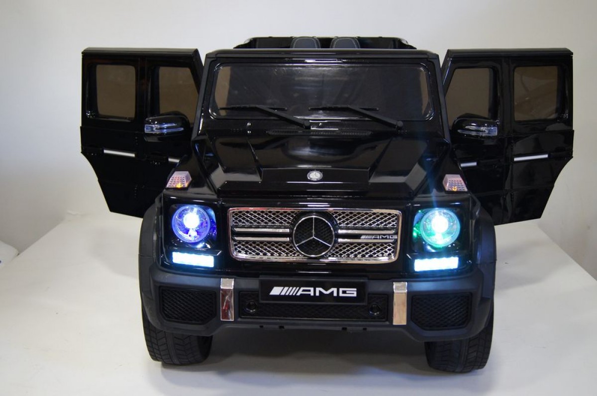 Электромобиль RiverToys Mercedes-Benz G65 AMG черный глянец