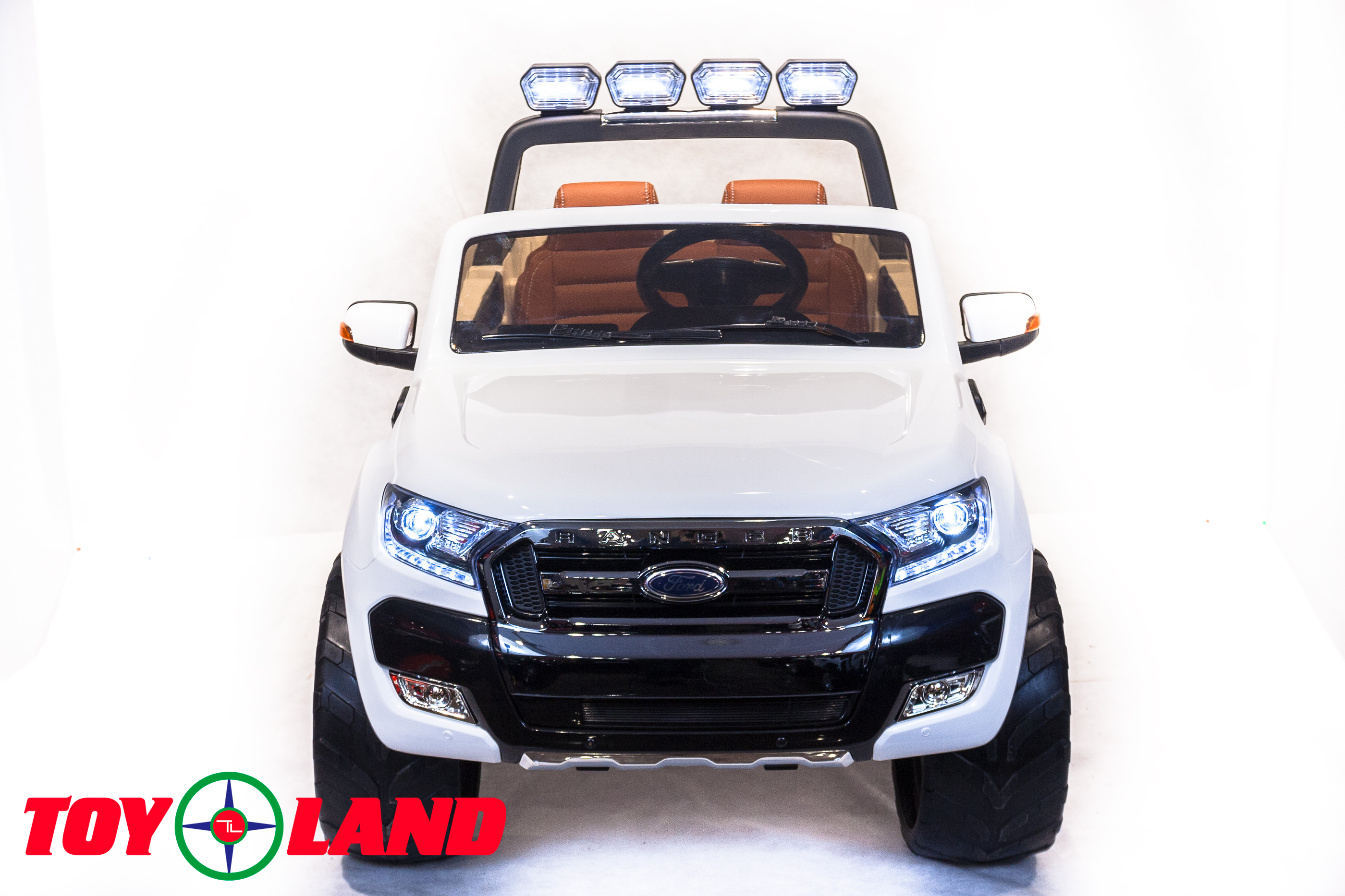 Электромобиль ToyLand Ford Ranger 2017 4x4 белый