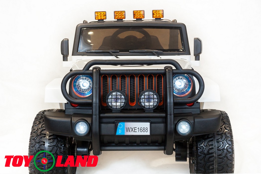 Электромобиль ToyLand Jeep WHE 1688 4Х4 белый