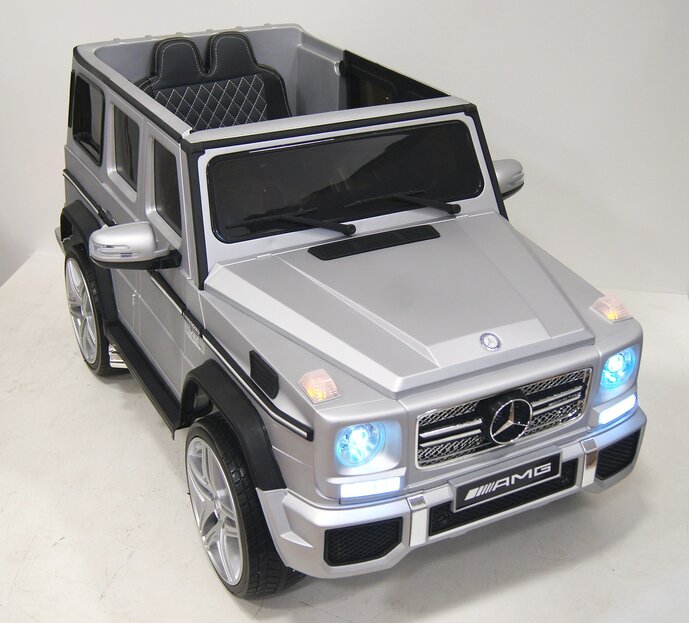 Электромобиль RiverToys Mercedes-Benz G65 AMG серый глянец