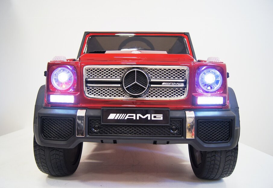 Электромобиль RiverToys Mercedes-Benz G65 AMG вишневый глянец