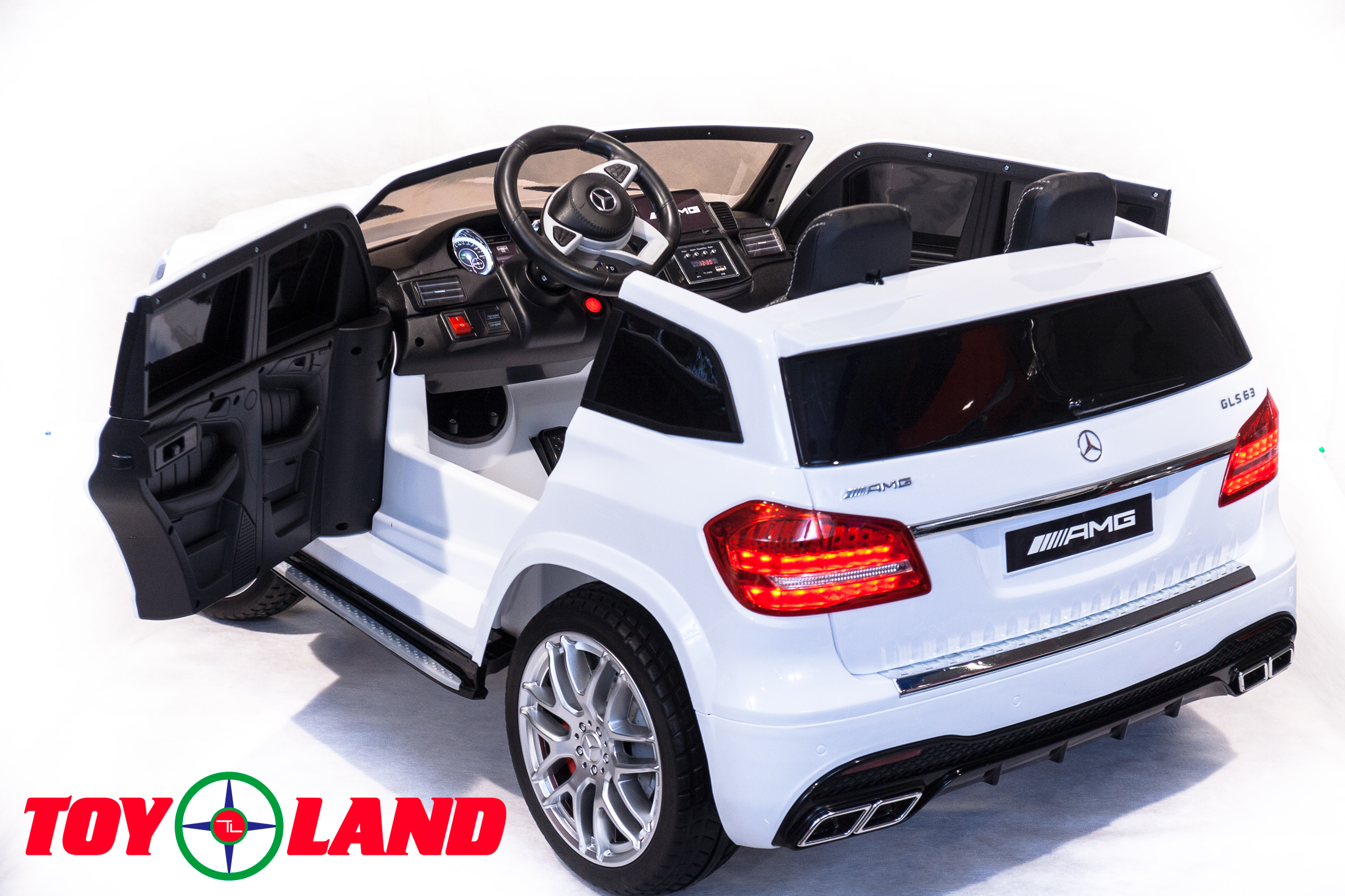 Детский электромобиль ToyLand Mercedes-Benz GLS63 AMG белый