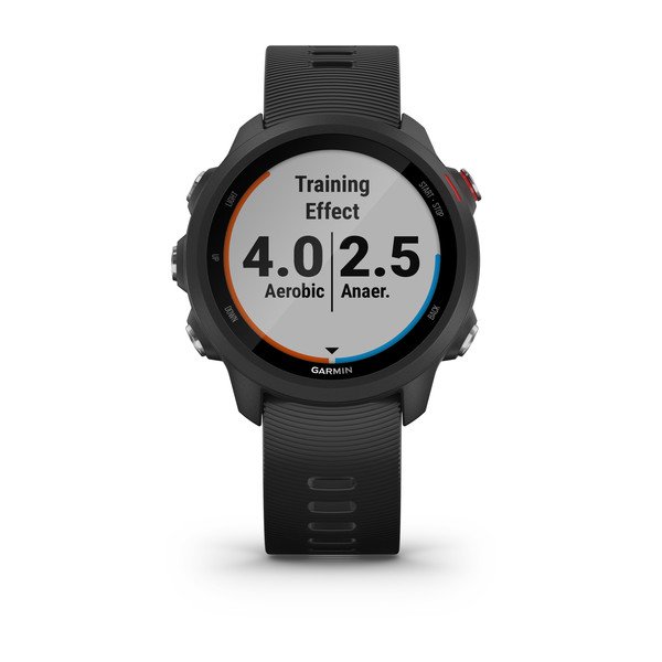 Смарт-часы с GPS Garmin FORERUNNER 245 Music черный с черным ремешком